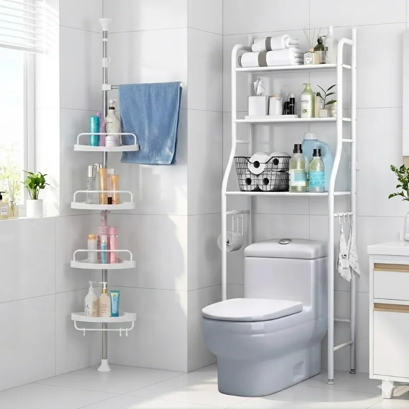 Piezas del organizador de baño desarmado