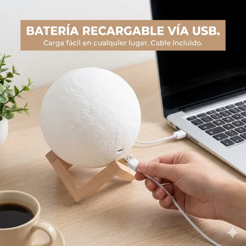 Detalle de la textura 3D y base de madera