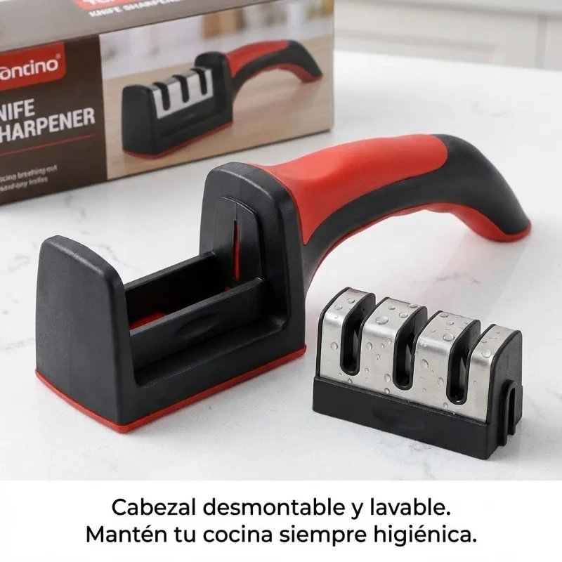 Cabezal desmontable afilador cuchillos